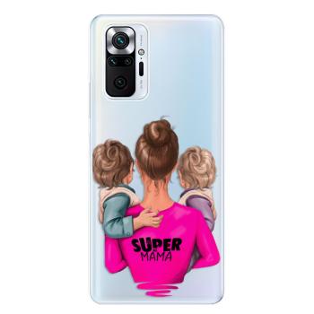 Odolné silikonové pouzdro iSaprio - Super Mama - Two Boys - Xiaomi Redmi Note 10 Pro