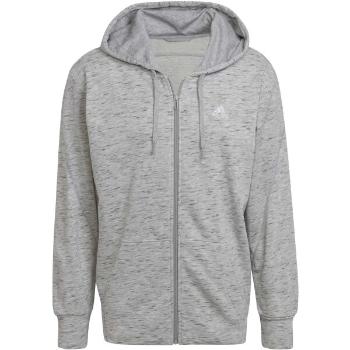 adidas MEL FZ HOODY Pánská mikina, šedá, velikost L