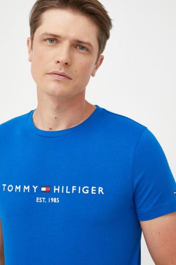 Bavlněné tričko Tommy Hilfiger s aplikací