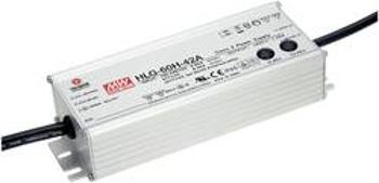 LED driver, napájecí zdroj pro LED konstantní napětí, konstantní proud Mean Well HLG-60H-24A, 60 W (max), 2.5 A, 24 V/DC