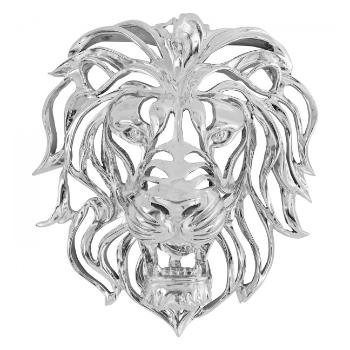 Dekorace na zeď Lion – stříbrný