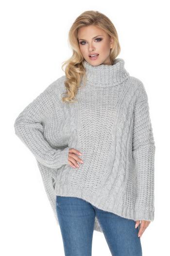 Světle šedý pulovr 30066