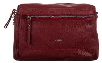 ROVICKY VÍNOVÁ KOŽENÁ CROSSBODY KABELKA TWR-138 RED Velikost: ONE SIZE