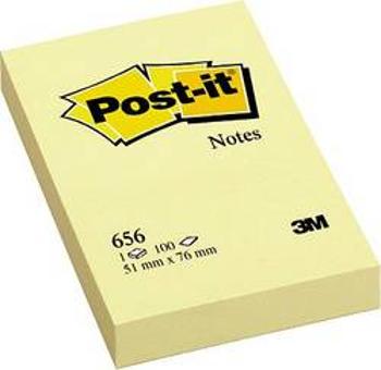 Post-it® samolepící poznámka 656 51 x 76 mm, žlutá, obsah listů Post-it 7000080472, (š x v) 51 mm x 76 mm, žlutá, 100 listů