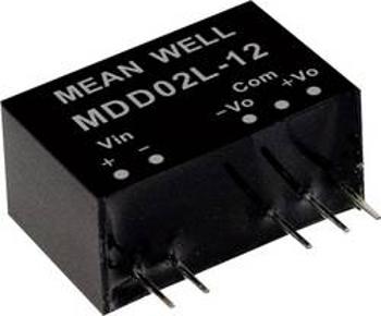 DC/DC měnič napětí, modul Mean Well MDD02N-05, 200 mA, 2 W, Počet výstupů 2 x