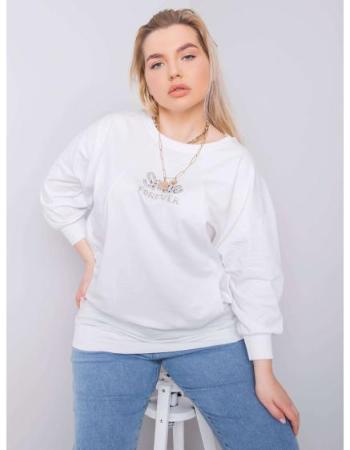 Dámská halenka plus size MESSINA bílá