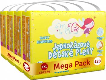 MonPeri Klasik Mega Pack XXL 13-25kg Eko Jednorázové dětské pleny 128 ks