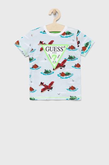 Dětské bavlněné tričko Guess s potiskem