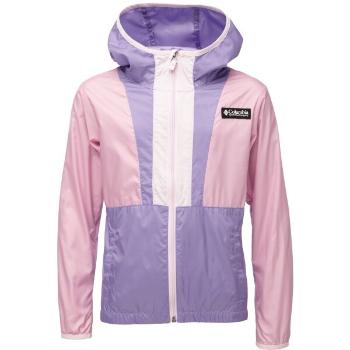 Columbia BACK BOWL HOODED WINDBREAKER Dívčí větrovka, růžová, velikost