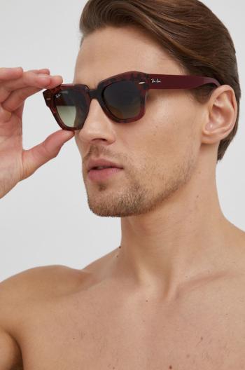 Sluneční brýle Ray-Ban dámské, vínová barva