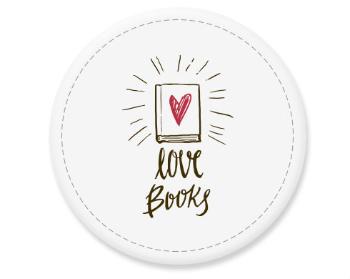 Placka magnet Love books