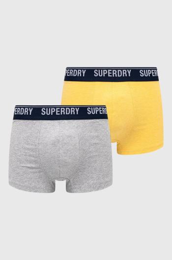 Boxerky Superdry pánské, žlutá barva