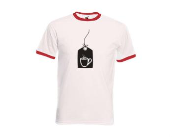 Pánské tričko s kontrastními lemy Tea bag
