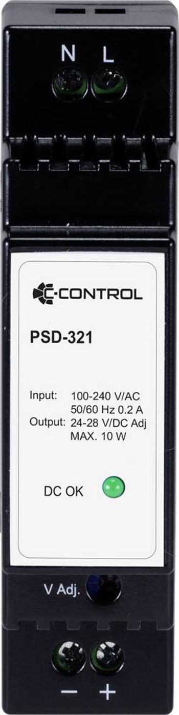 Síťový zdroj na DIN lištu C-Control PSD-321, 1 x, 24 V/DC, 0.42 A, 10 W