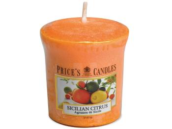 Price´s FRAGRANCE votivní svíčka Sicilské citrusy - hoření 15h