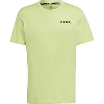 adidas TX MOU LAN TE Pánské outdoorové tričko, světle zelená, velikost M