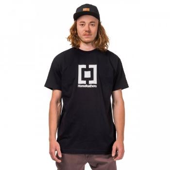 Horsefeathers BASE T-SHIRT Pánské tričko, černá, velikost XXL