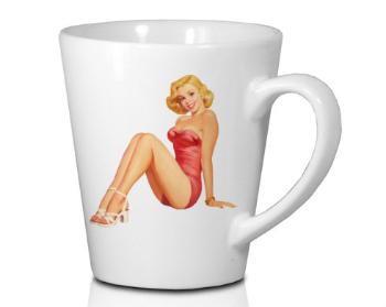 Hrnek Latte 325ml Pin-up girl