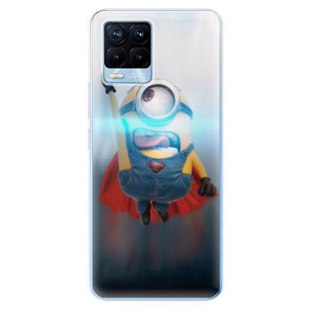 Odolné silikonové pouzdro iSaprio - Mimons Superman 02 - Realme 8 / 8 Pro