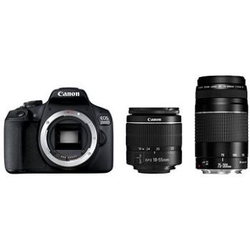Canon EOS 2000D + EF-S 18-55 mm f/3,5-5,6 DC III + EF 75-300 mm f/4-5.6 III (2728C051)