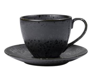 Šálek na cappuccino s podšálkem Bitz černý 220 ml