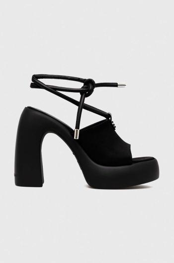 Sandály Karl Lagerfeld ASTRAGON HI černá barva, KL33725