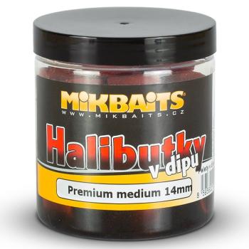 Mikbaits chytací halibutky v dipu 14 mm 250 ml-premium