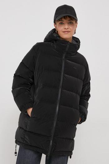 Oboustranná péřová bunda Lacoste dámská, černá barva, zimní, oversize