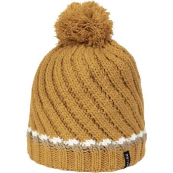 Finmark WINTER HAT Zimní pletená čepice, žlutá, velikost UNI