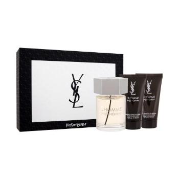 Yves Saint Laurent L´Homme dárková kazeta toaletní voda 100 ml + balzám po holení 2 x 50 ml pro muže