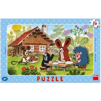 Dino Krteček na návštěvě Puzzle 15 dílků