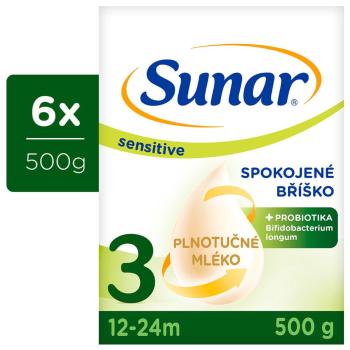 Sunar Sensitive 3, batolecí mléko 6 x 500 g