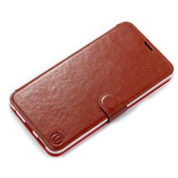 Mobiwear Flip pouzdro pro OnePlus Nord 2 5G - C_BRP Brown&Orange s oranžovým vnitřkem (5903516866489)