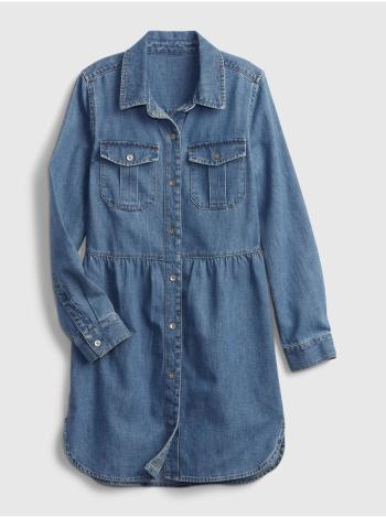 Modré holčičí šaty šaty denim dress