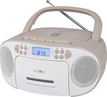 CD-rádio Reflexion RCR2260PK, AUX, CD, kazeta, FM, růžová