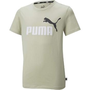 Puma ESS+2 COL LOGO TEE B Dětské triko, khaki, velikost 140