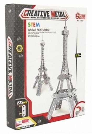 Teddies Stavebnice kovová Eiffelova věž 225 ks
