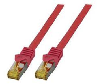 Síťový kabel RJ45 EFB Elektronik MK7001.1R, CAT 6a (surový kabel CAT 7) , S/FTP, 1.00 m, červená