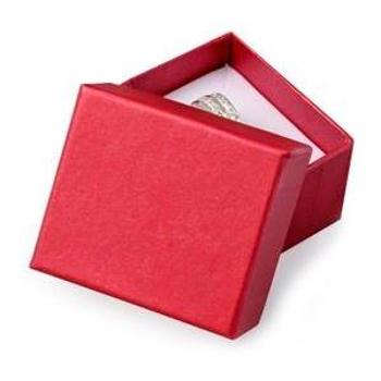 Šperky4U Malá dárková krabička na prsten červená - KR0188-RD