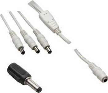 Nízkonapěťový kabelový adaptér TRU COMPONENTS 1582608, vnější Ø 5.5 mm, vnitřní Ø 2.5 mm, 1.10 m, 1 sada