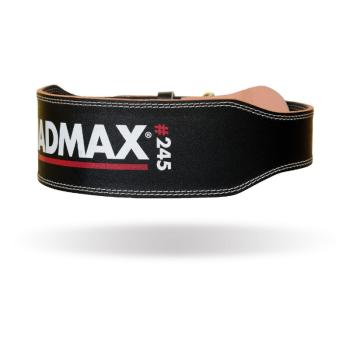 Fitness opasek Full Leather Black XL - MADMAX