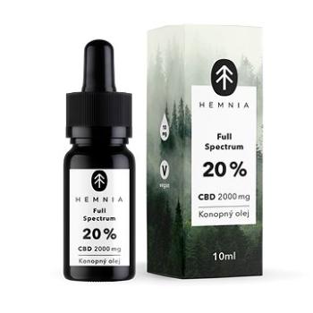 Hemnia Full Spectrum CBD Konopný olej 20%, 2000 mg, 10 ml (8594194330194)