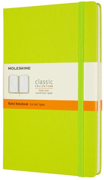 Moleskine Zápisník žlutozelený L, linkovaný, tvrdý