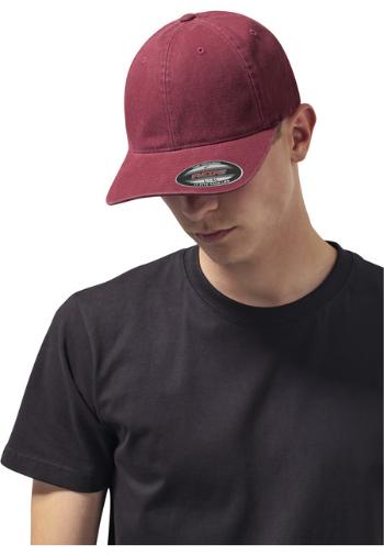 Urban Classics Flexfit Garment Washed Cotton Dad Hat maroon - S/M