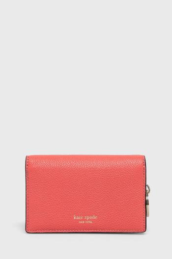 Kožená peněženka Kate Spade dámská, růžová barva