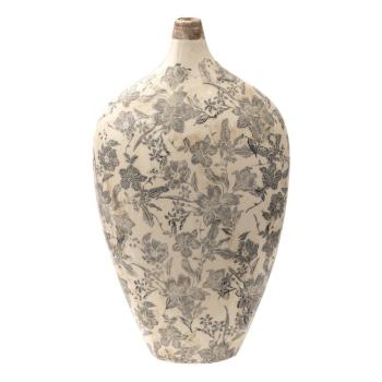 Keramická dekorační váza s úzkým hrdlem Mell French L - 22*11*38 cm 6CE1452L