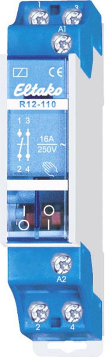 Spínací relé 230 V. 1 spínací kontakt / 1 rozpínací kontakt 16 A / 250 V AC Eltako R12-110-230V, 230 V, 16 A, 1 rozpínací kontakt, 1 spínací kontakt