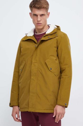 Parka Jack Wolfskin pánská, zelená barva, přechodná