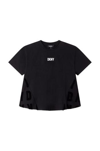 Dětské tričko Dkny černá barva