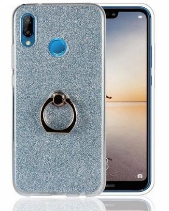 Ziskoun Silikonový lesklý zadní kryt se stojánkem pro Huawei Y5 2018 PZK53 Barva: Modrá